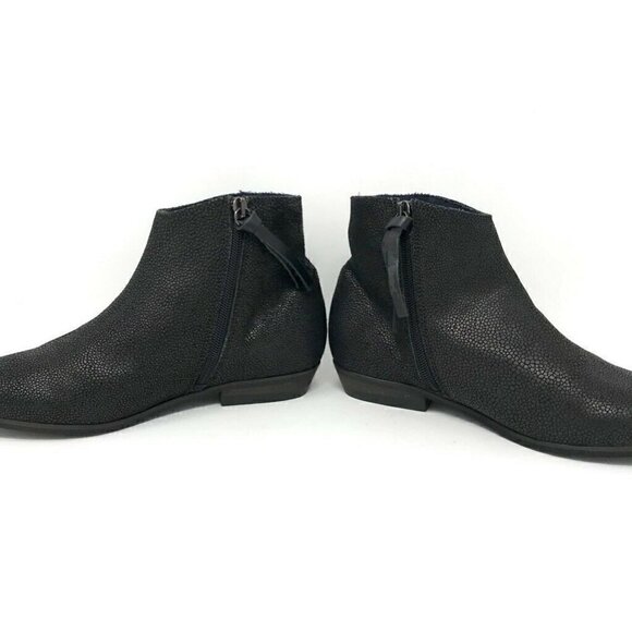 Coque Terra Womens Ankle Boots Black Snakeskin 7 - Picture 6 of 8